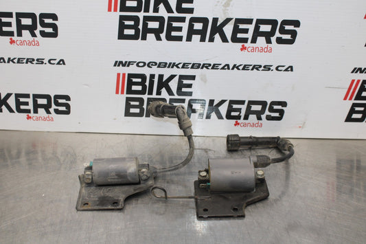 96 KAWASAKI NINJA 500 EX500A IGNITION COILS COIL SPARK PLUG CAPS BB768