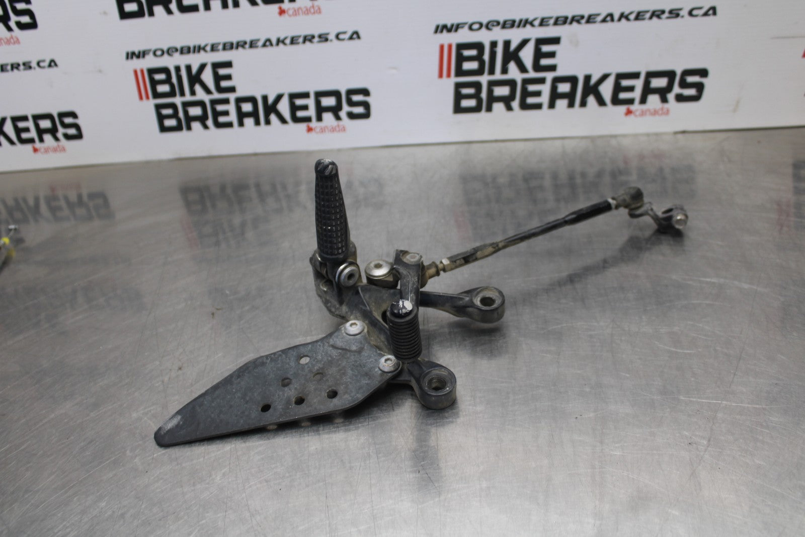 07-08 KAWASAKI NINJA ZX6R LEFT REARSET REAR SET FOOT PEG W SHIFTER BB203