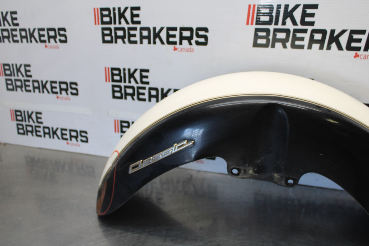 08 YAMAHA V STAR 1100 XVS1100AW CLASSIC FRONT WHEEL FENDER BB916