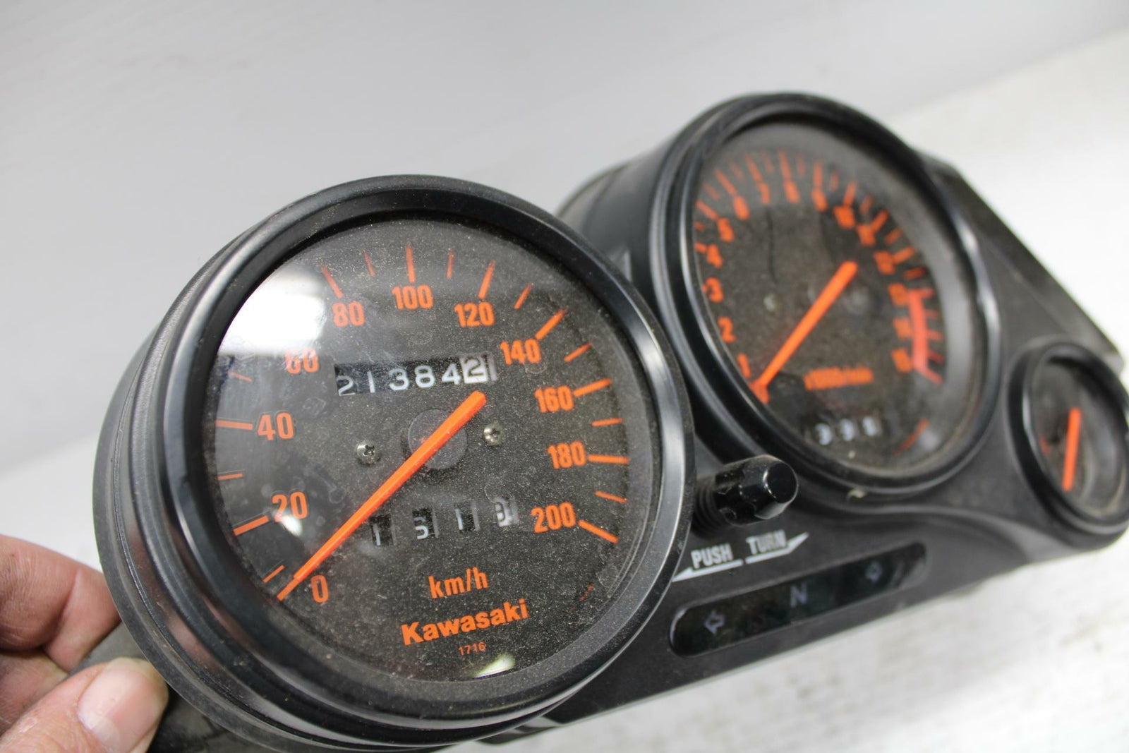 90-07 KAWASAKI ZZR 250 SPEEDO GAUGES  CLUSTER SPEEDOMETER TACHOMETER BB298