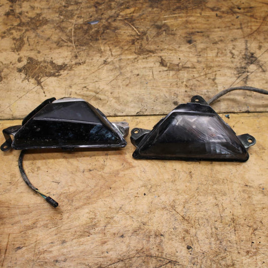 19-20 KAWASAKI NINJA ZX6R FRONT LEFT RIGHT TURN SIGNALS LIGHT INDICATORS BB338