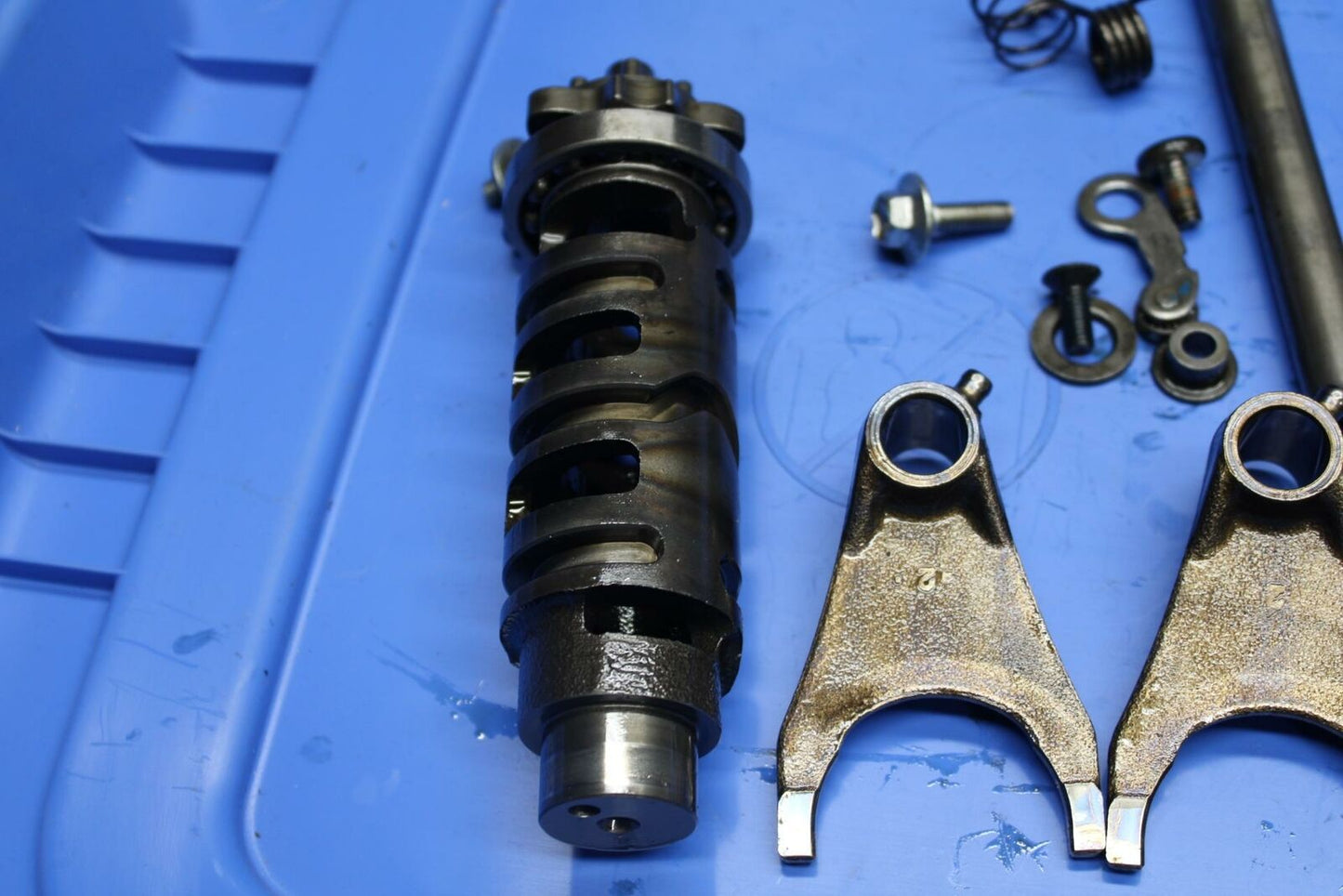 08-09 SUZUKI GSXR600 TRANSMISSION GEAR SHIFT SHIFTER CAM DRUM FORKS BB204