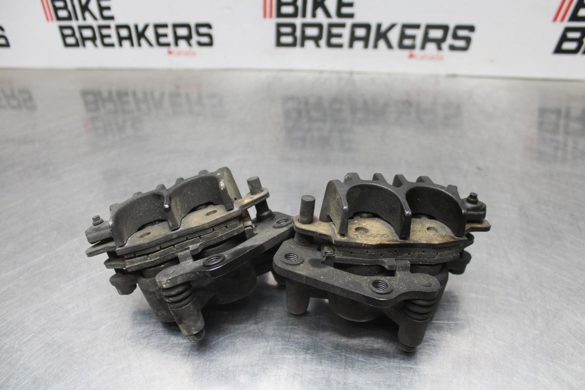 06-07 KAWASAKI NINJA 650R EX650A RIGHT LEFT FRONT BRAKE CALIPER SET PAIR BB774