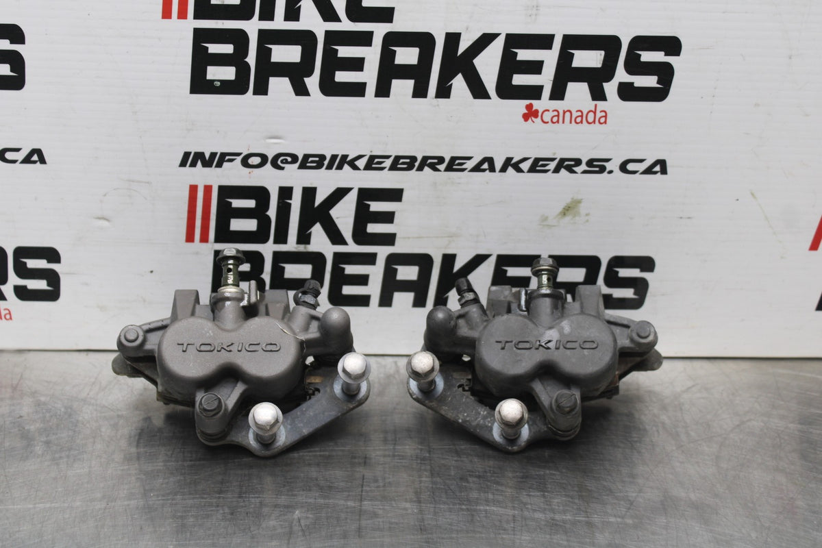 07 KAWASAKI NINJA 650 EX650 RIGHT LEFT FRONT BRAKE CALIPER SET PAIR BB844