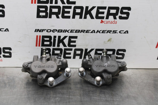 07 KAWASAKI NINJA 650 EX650 RIGHT LEFT FRONT BRAKE CALIPER SET PAIR BB844
