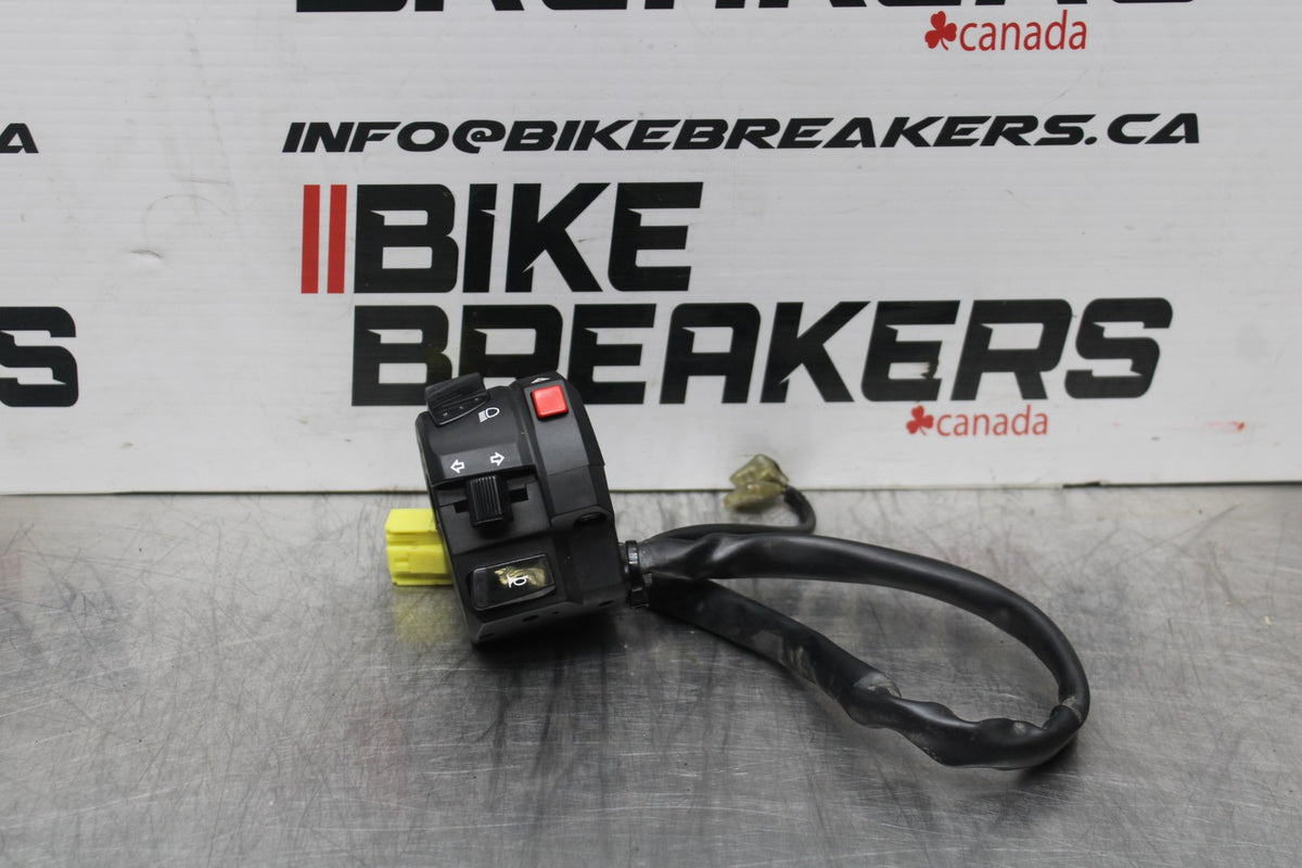 07 SUZUKI GSXR1000 LEFT CLIP ON HANDLE HORN SIGNALS SWITCH SWITCHES BB770