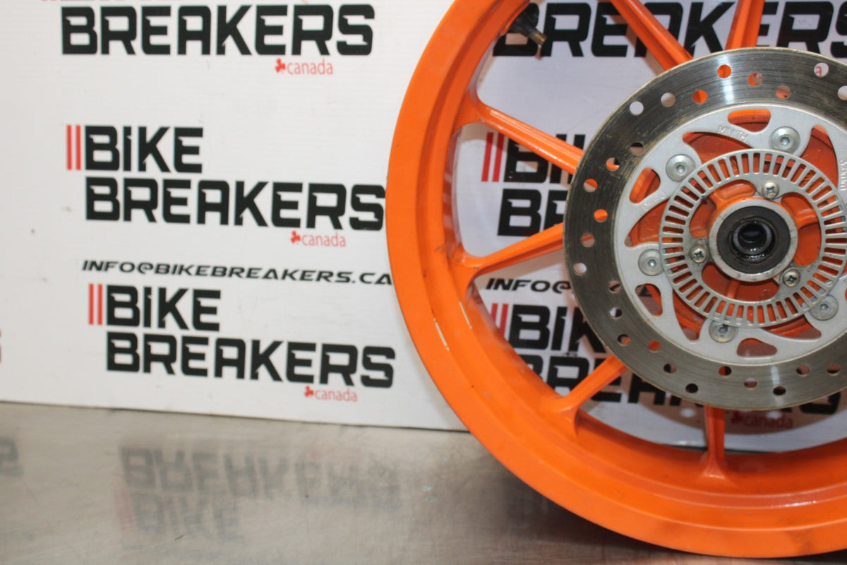 13-16 KTM 390 DUKE REAR WHEEL BACK RIM & ROTOR BB815