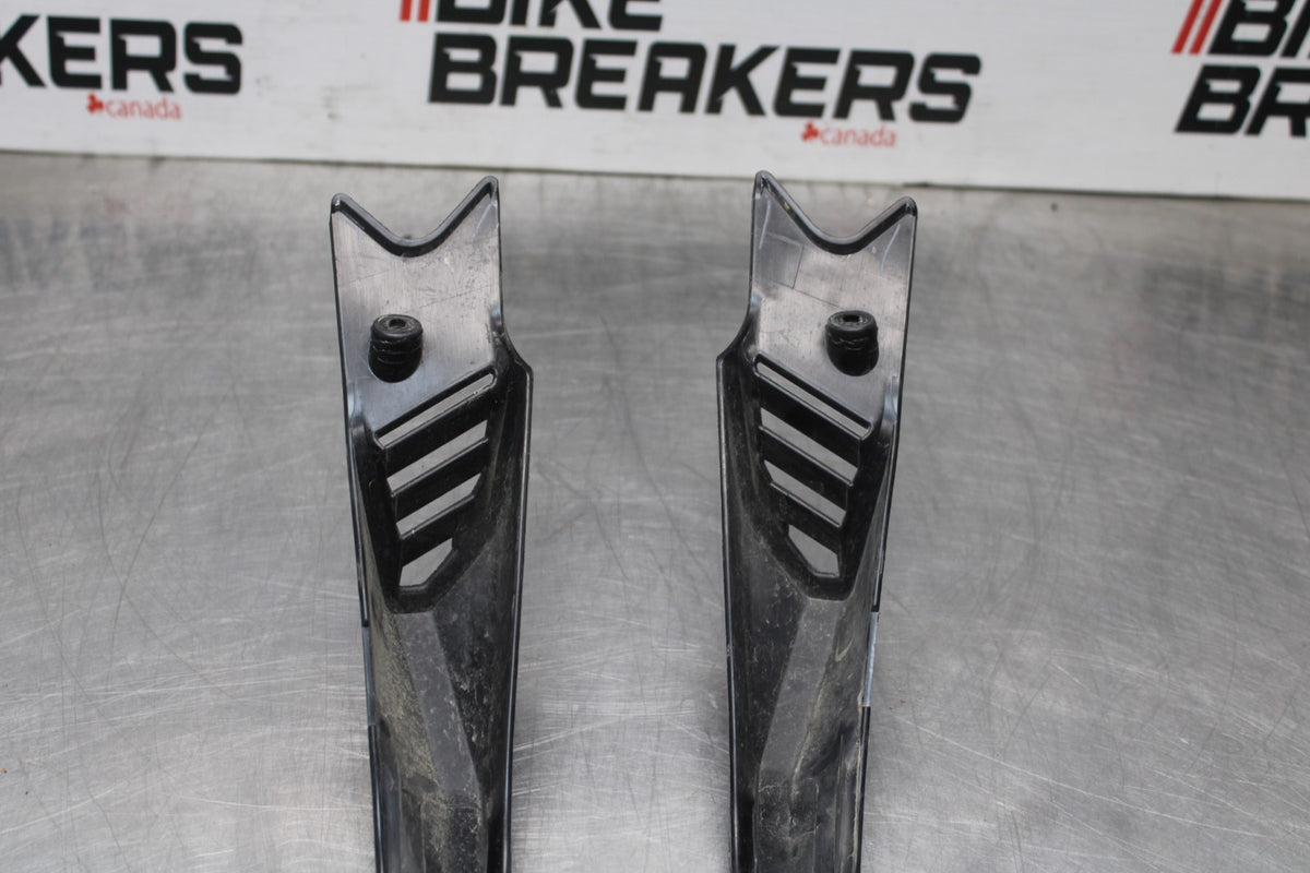 12-16 KAWASAKI NINJA 650 EX650F ABS RIGHT LEFT FRAME UPPER SIDE COVERS  BB860