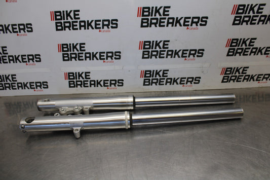 08 KAWASAKI VULCAN 1600 VN1600D NOMAD FRONT FORKS SHOCK SUSPENSION PAIR BB904