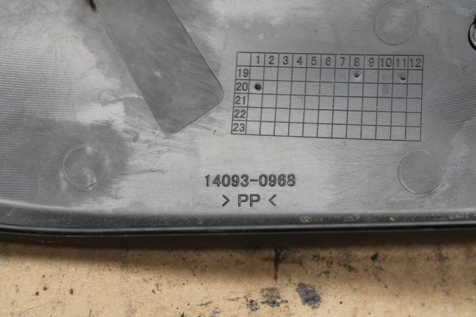 20-22 KAWASAKI Z H2 LEFT FRONT DUCT COVER PANEL COWL BB382