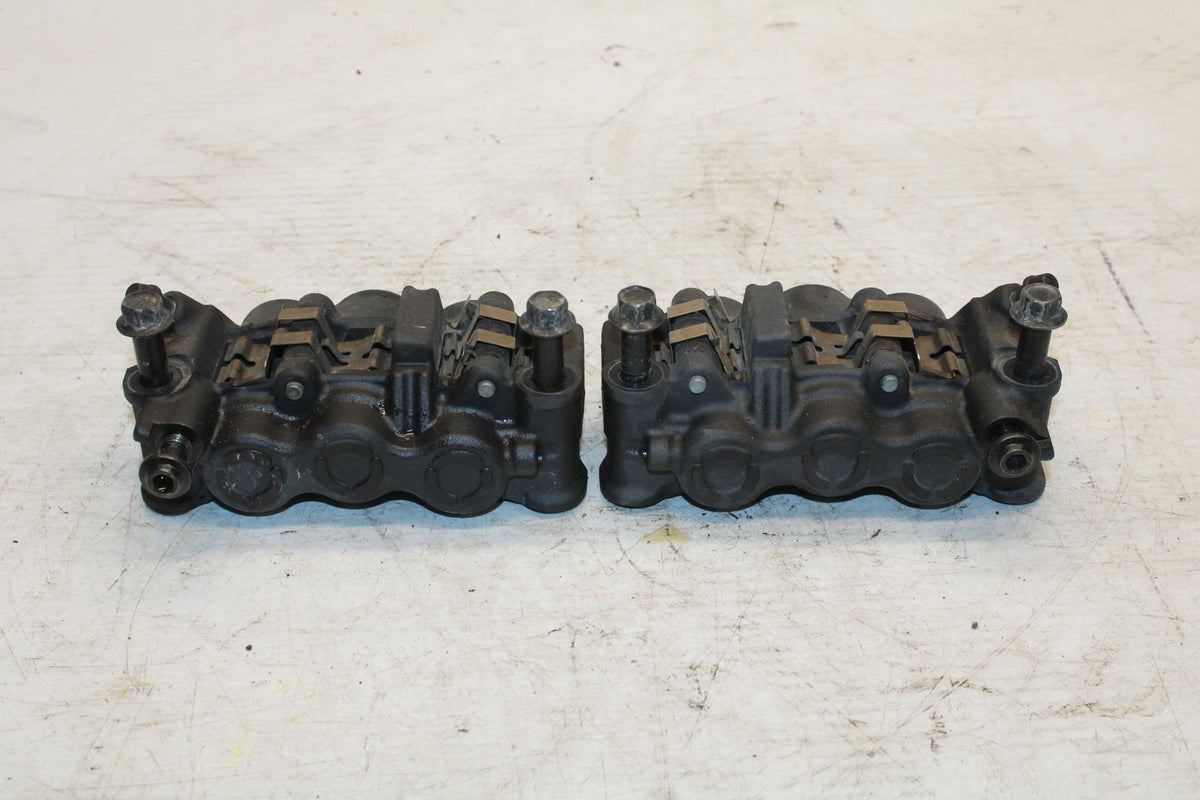 09-14 YAMAHA YZF R1 RIGHT LEFT FRONT BRAKE CALIPER SET PAIR CALIPERS BB286