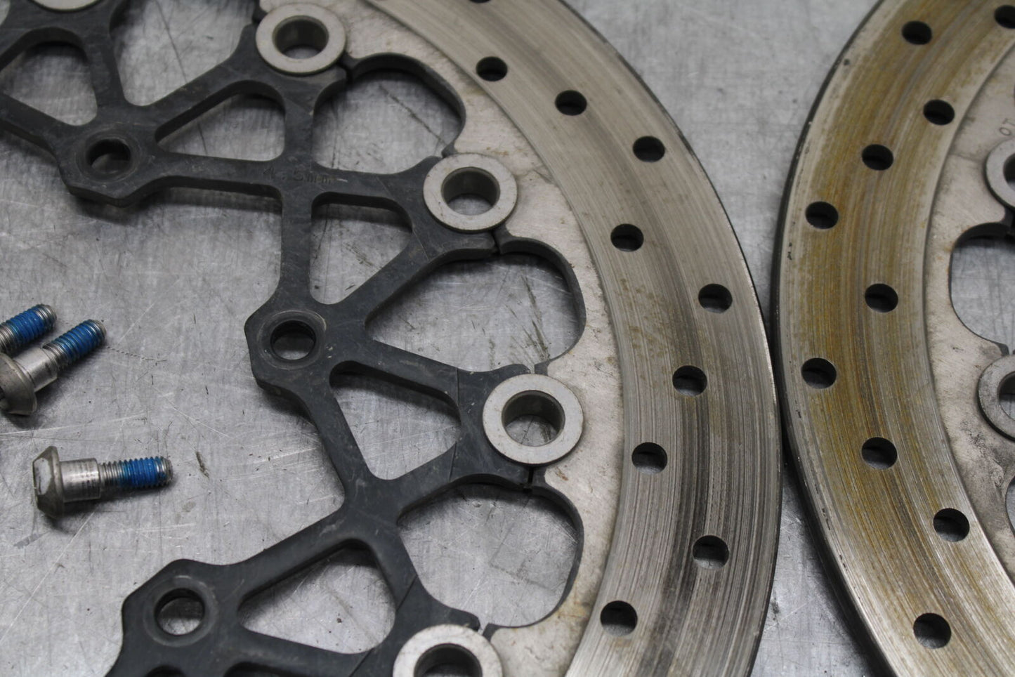 11-24 SUZUKI GSXR750 FRONT LEFT RIGHT BRAKE ROTORS DISCS 59210-37H01 BB714