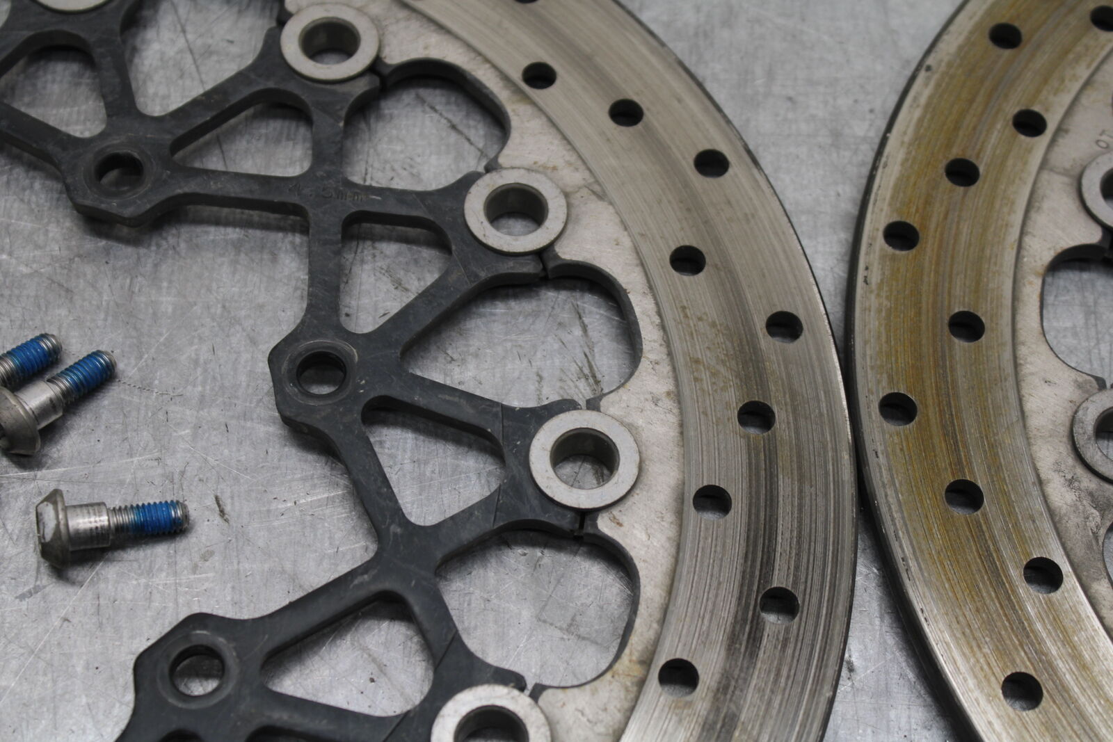 11-24 SUZUKI GSXR750 FRONT LEFT RIGHT BRAKE ROTORS DISCS 59210-37H01 BB714