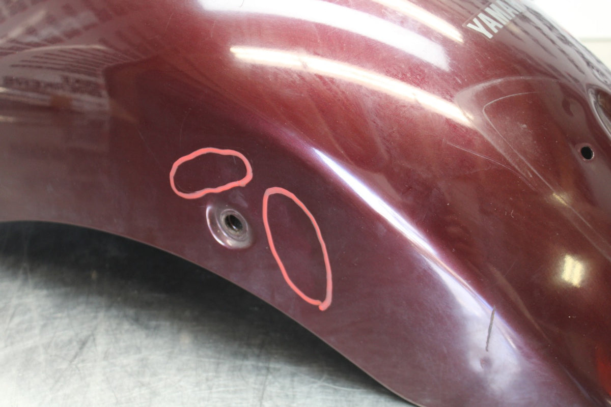 09 YAMAHA V STAR 950 REAR BACK WHEEL FENDER MUD GUARD BB172