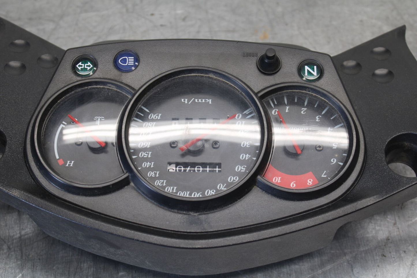 08-18 KAWASAKI KLR650 SPEEDO TACH GAUGE CLUSTER SPEEDOMETER TACHOMETER  BB707