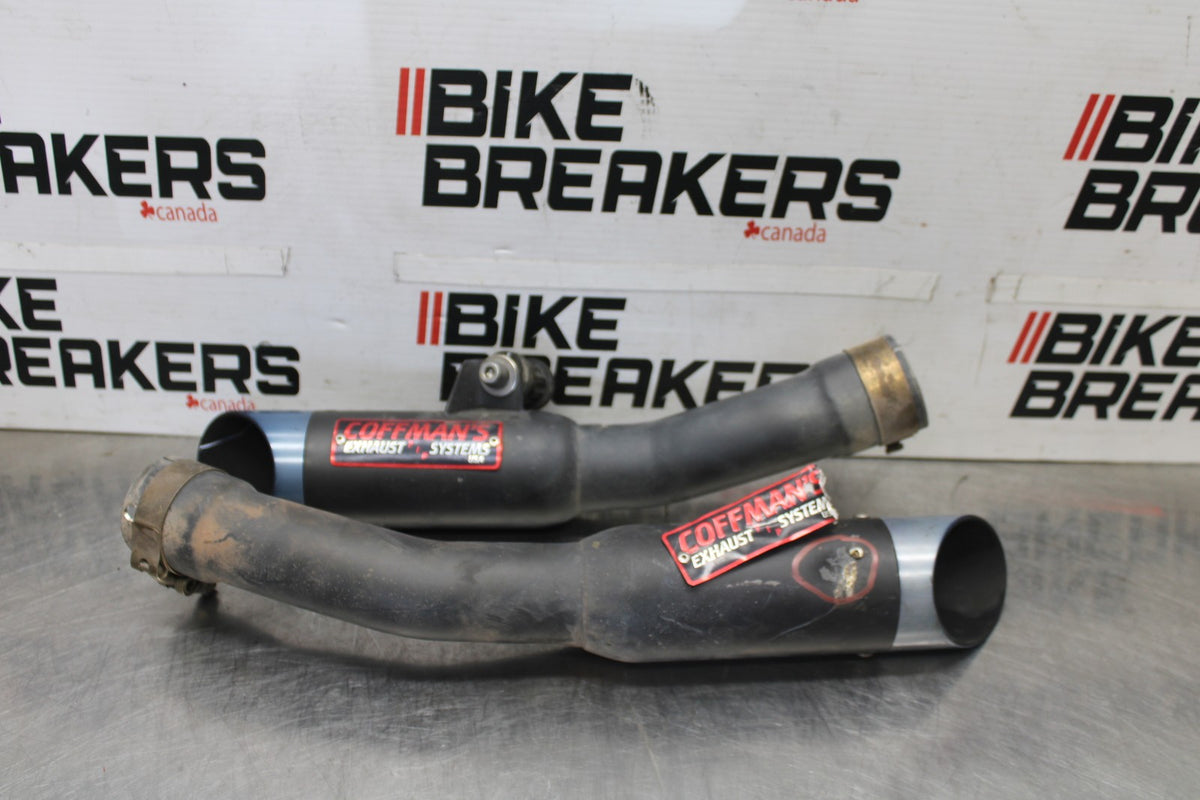 08-09 KAWASAKI NINJA ZX14R COFFMAN PIPE MUFFLER SLIP ON CAN SILENCER SET BB932