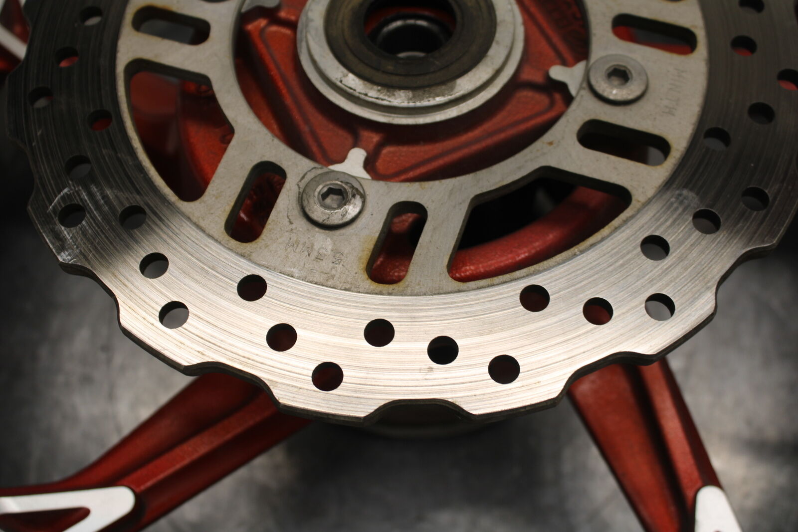 12-13 KAWASAKI Z1000 REAR WHEEL BACK RIM BB743