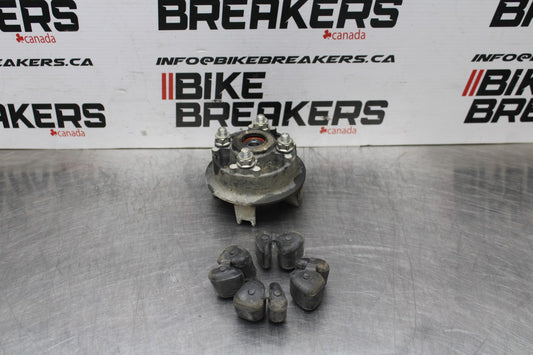 08 HONDA CBR125R REAR HUB & SHOCK DAMPERS CUSH ABSORBERS BB804