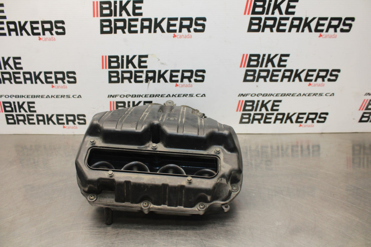 07-08 KAWASAKI NINJA ZX6R AIRBOX AIR FILTER BOX W/OUT TOP RAIL INJECTORS BB855