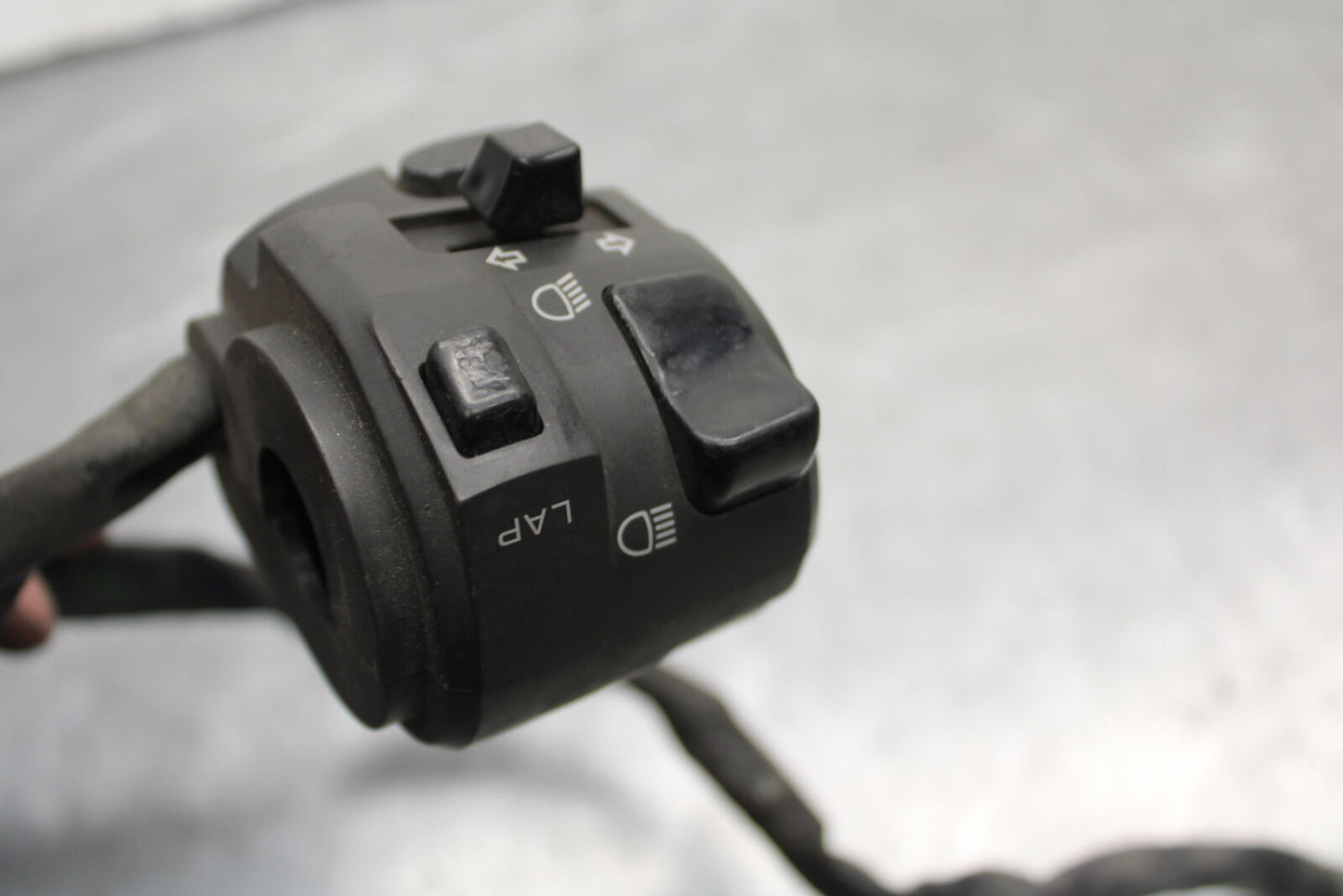 09-12 KAWASAKI NINJA ZX6R LEFT CLIP ON HANDLE HORN SIGNALS SWITCH SWITCHES BB656