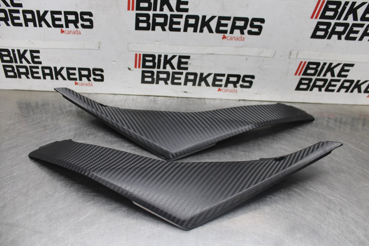 07-08 SUZUKI GSXR1000 RIGHT LEFT GAS FUEL TANK PANELS COVERS TRIM SET BB944
