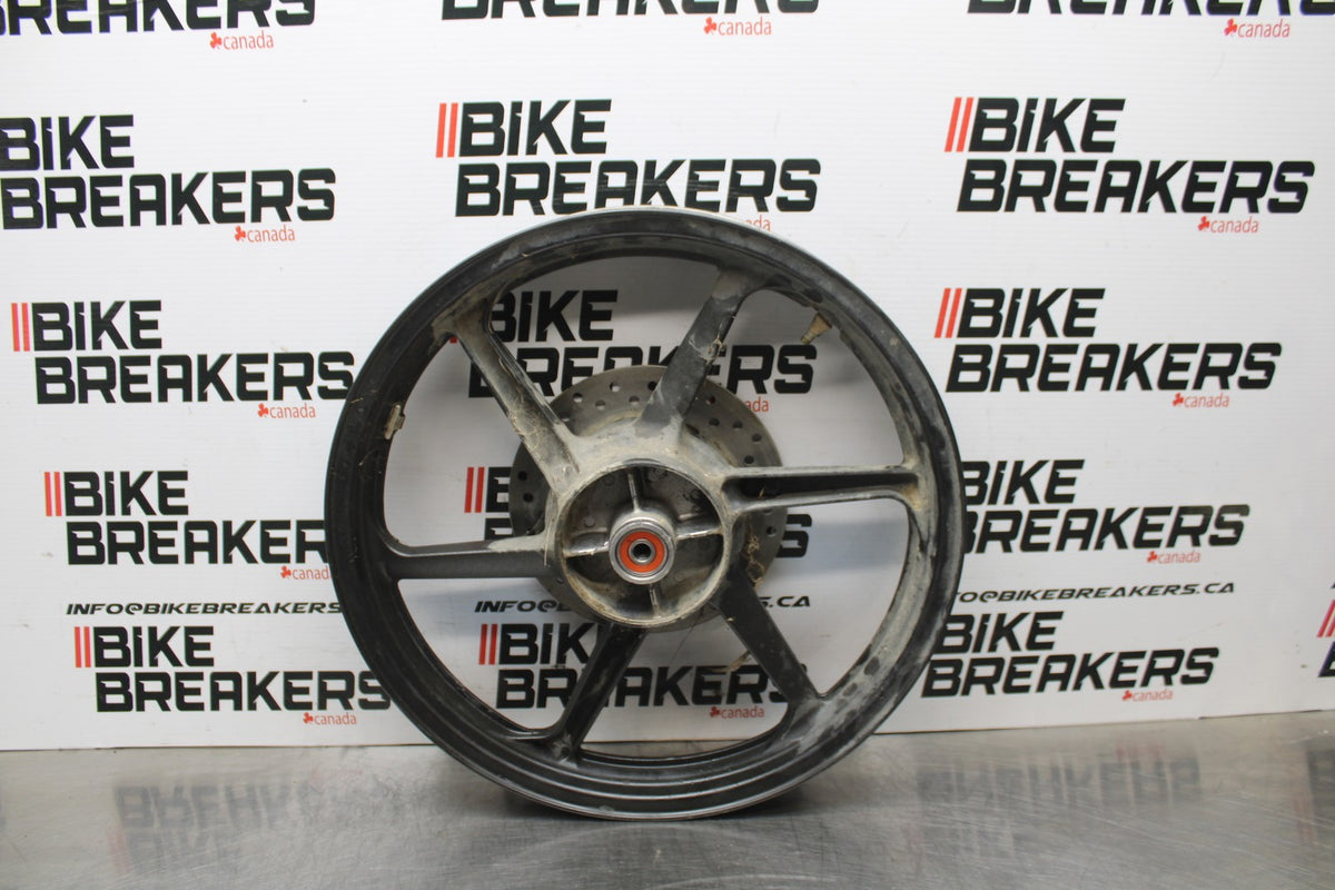 08 HONDA CBR125R REAR WHEEL BACK RIM & ROTOR BB804