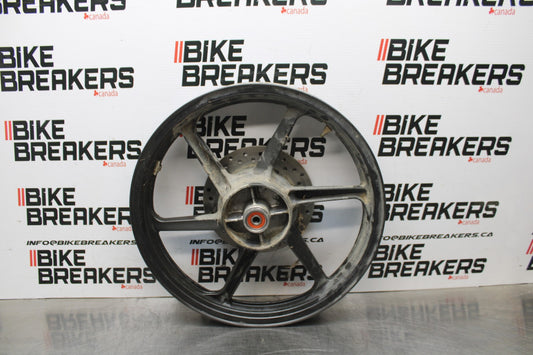 08 HONDA CBR125R REAR WHEEL BACK RIM & ROTOR BB804