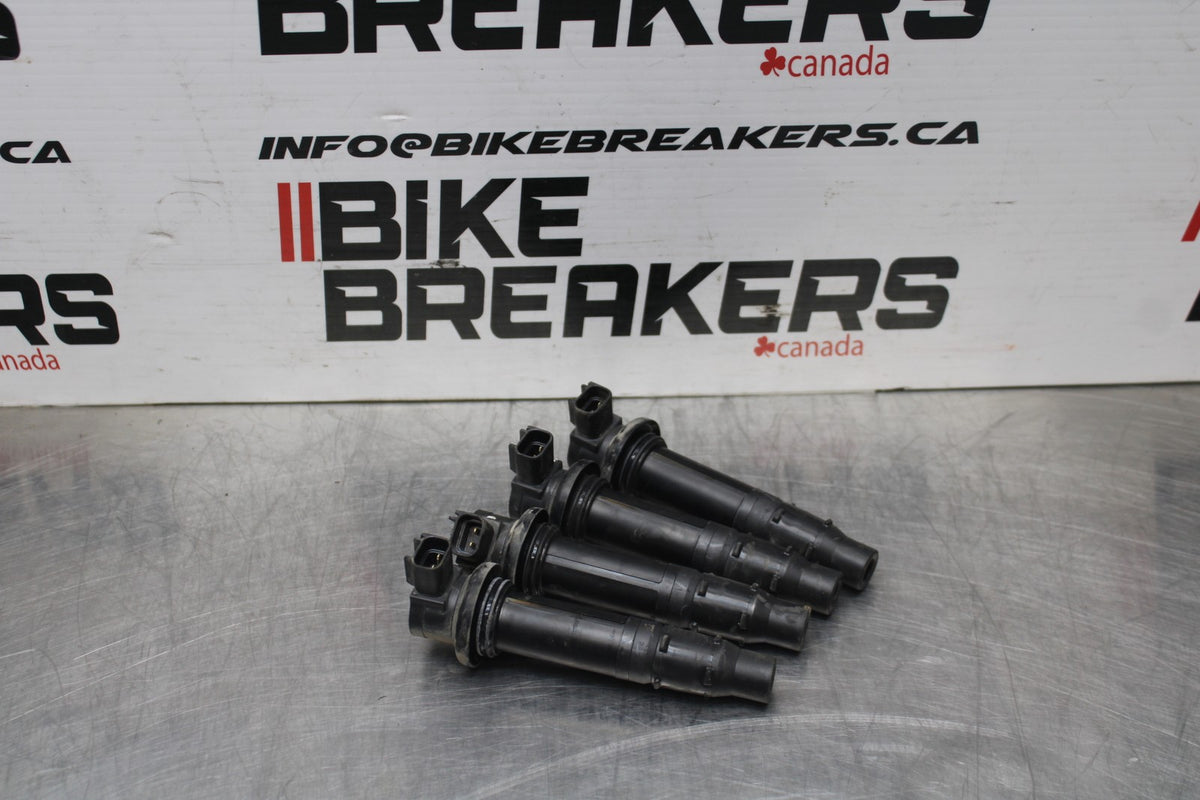 08-09 YAMAHA YZF R6S IGNITION COILS COIL SPARK PLUG CAPS BB796