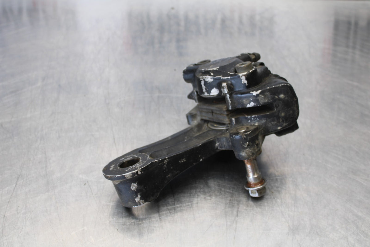 76-77 HONDA GOLDWING 1000 REAR BACK BRAKE CALIPER W MOUNT BRACKET BB171