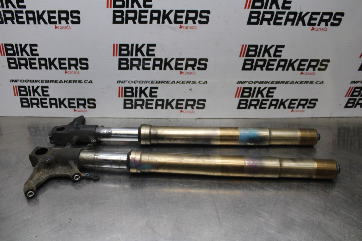06-07 SUZUKI GSXR600 FRONT FORKS SHOCK SUSPENSION SET PAIR BB836
