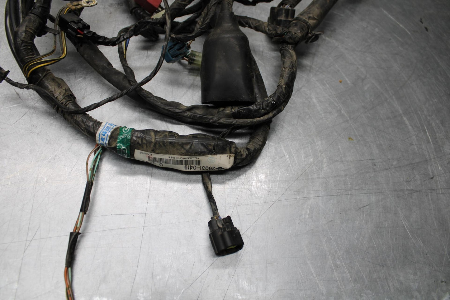 06-07 KAWASAKI NINJA 650R MAIN ENGINE WIRING HARNESS MOTOR WIRE LOOM BB446