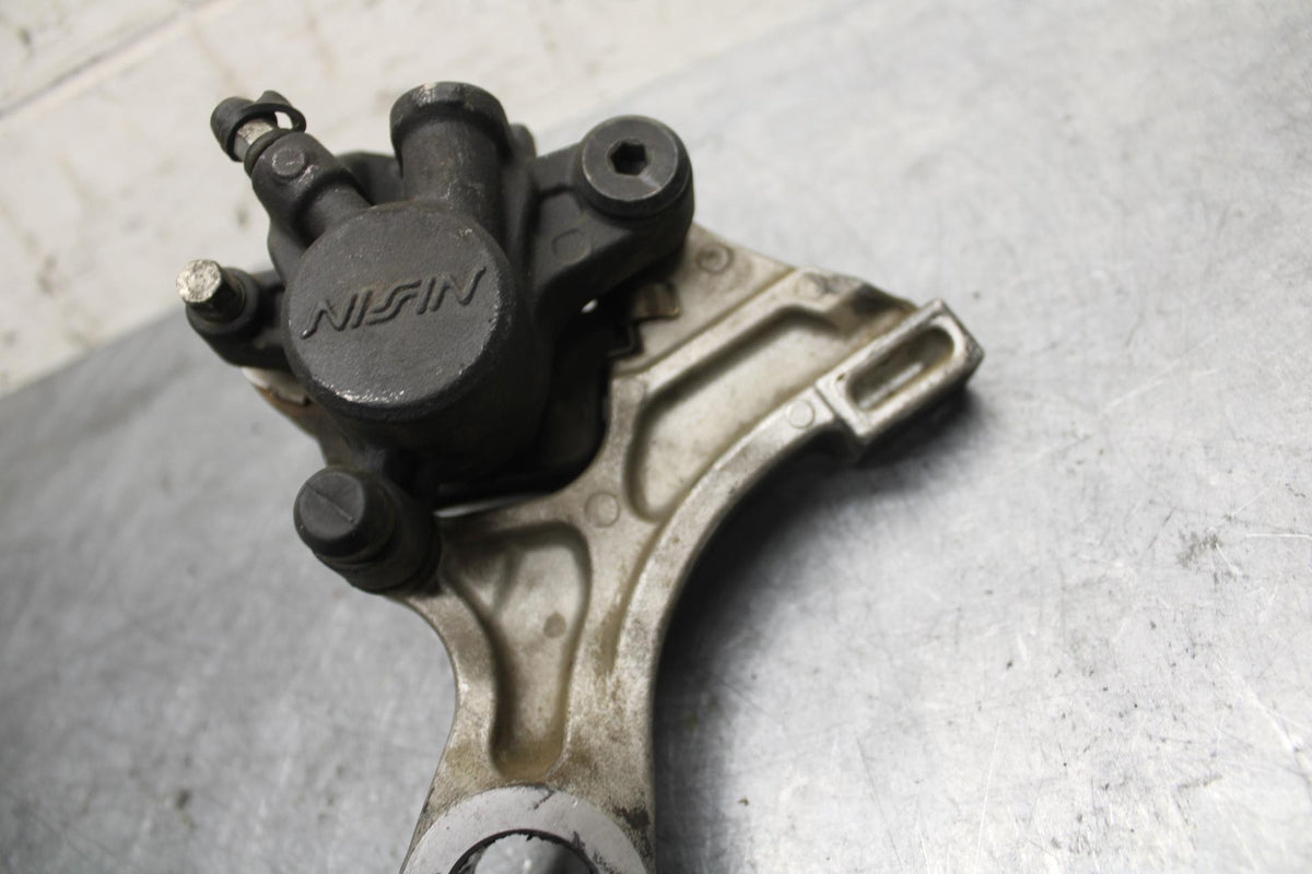 2007 Honda CBR600RR REAR BACK BRAKE CALIPER W MOUNT BRACKET 43150-MFJ-D01 BB42