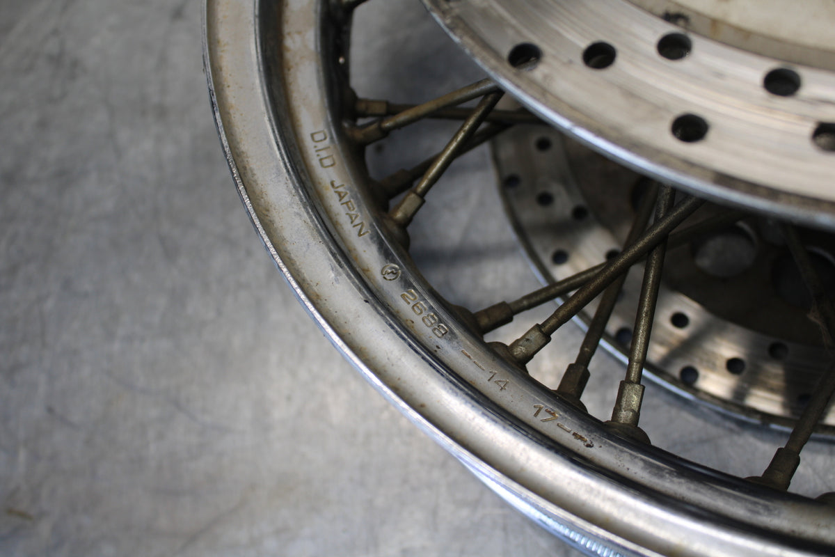 99-00 YAMAHA V STAR 1100 FRONT WHEEL FRONT RIM  BB711