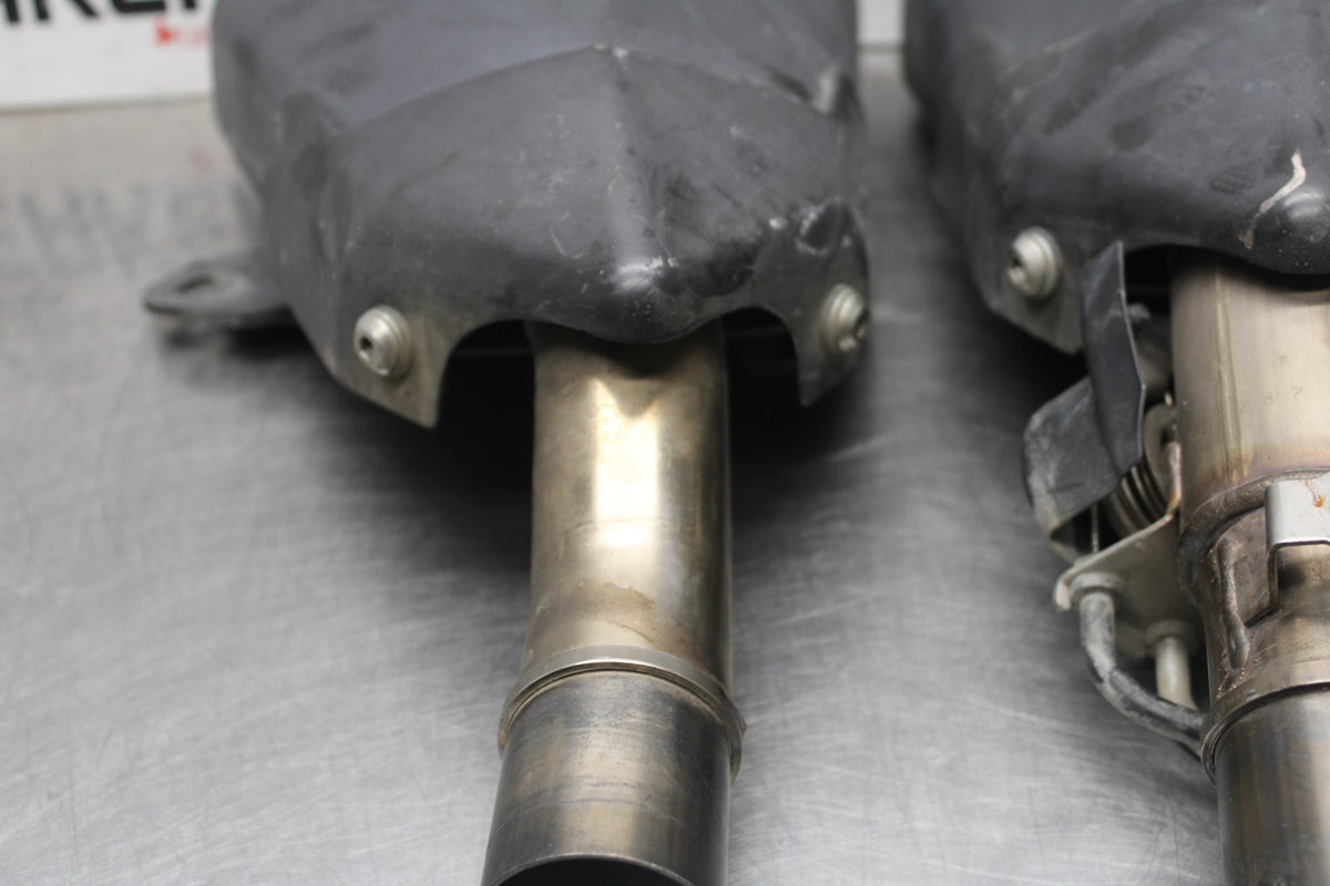 10-13 KAWASAKI Z1000 EXHAUST PIPE MUFFLER SLIP ON CAN SILENCER SET PAIR BB421