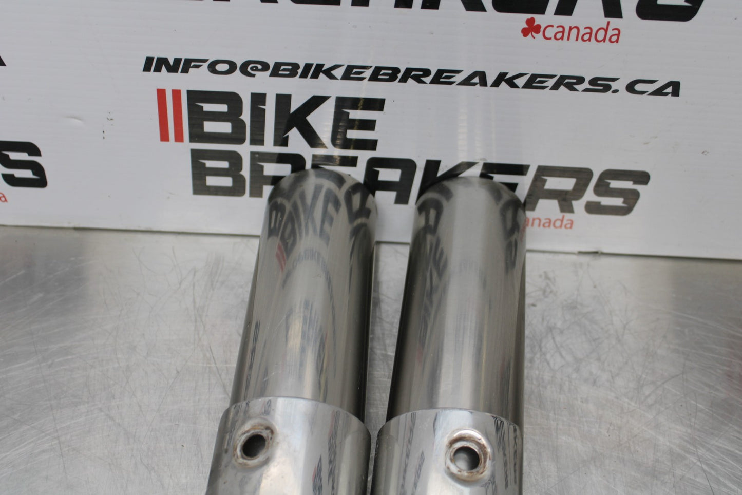 08 KAWASAKI VULCAN 900 FRONT FORK COVER GUARD SHIELD COWL SET KIT BB184