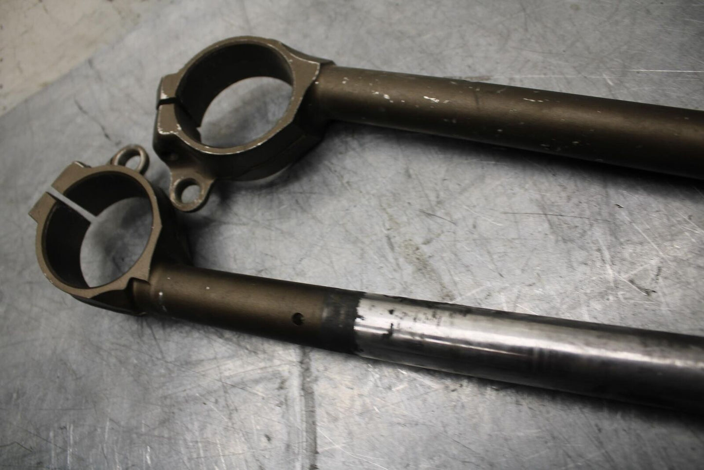 05-06 KAWASAKI NINJA ZX6R 636 LEFT RIGHT CLIP ON ONS HANDLEBARS PAIR SET BB505