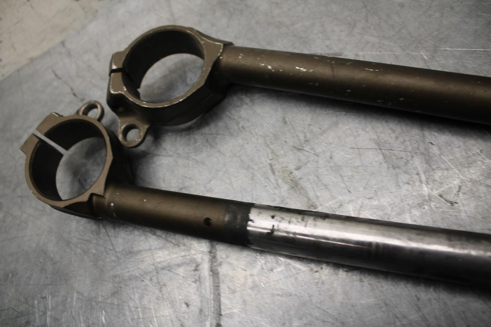 05-06 KAWASAKI NINJA ZX6R 636 LEFT RIGHT CLIP ON ONS HANDLEBARS PAIR SET BB505