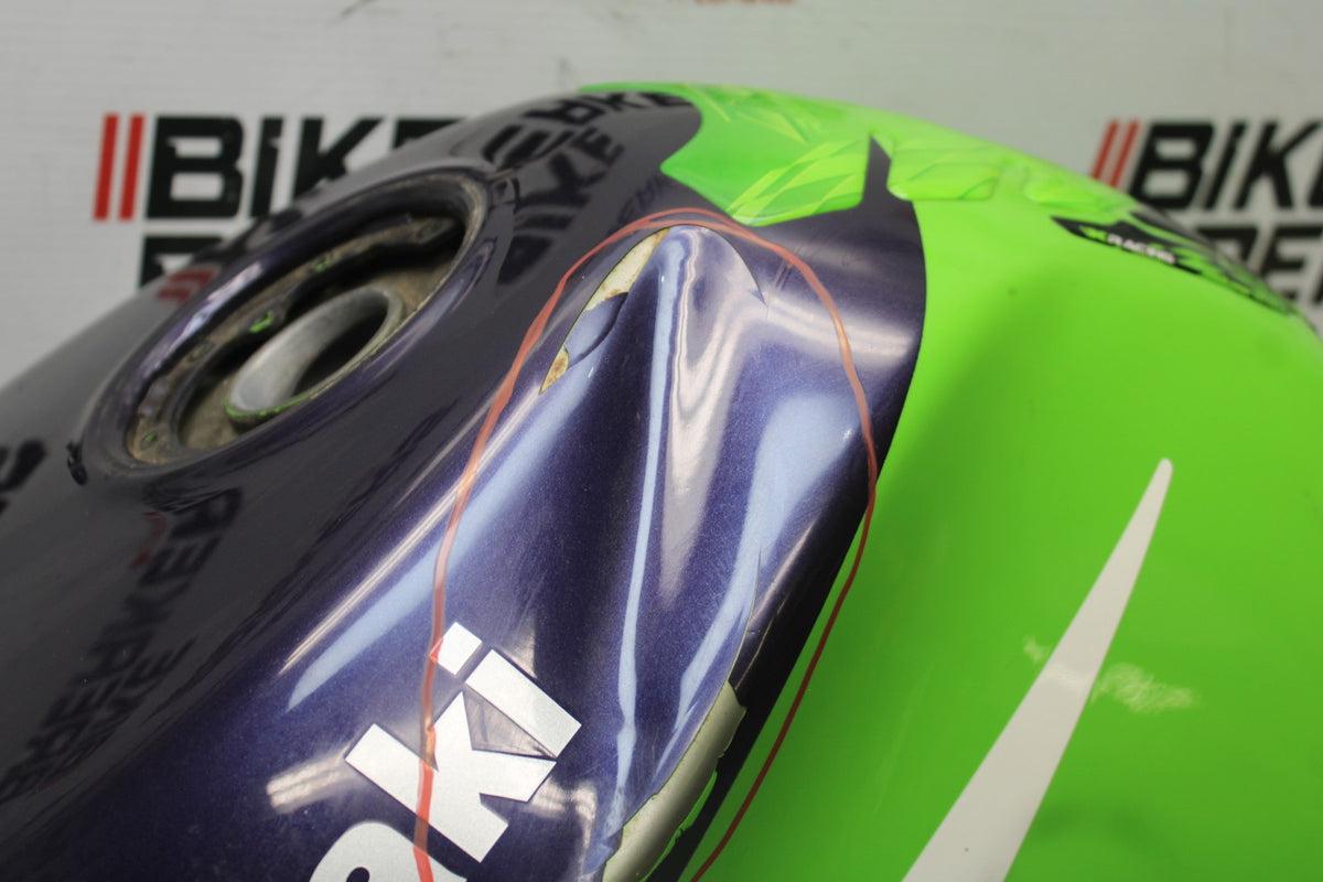 98 KAWASAKI NINJA ZX6 GAS TANK FUEL CELL PETROL RESERVOIR BB870