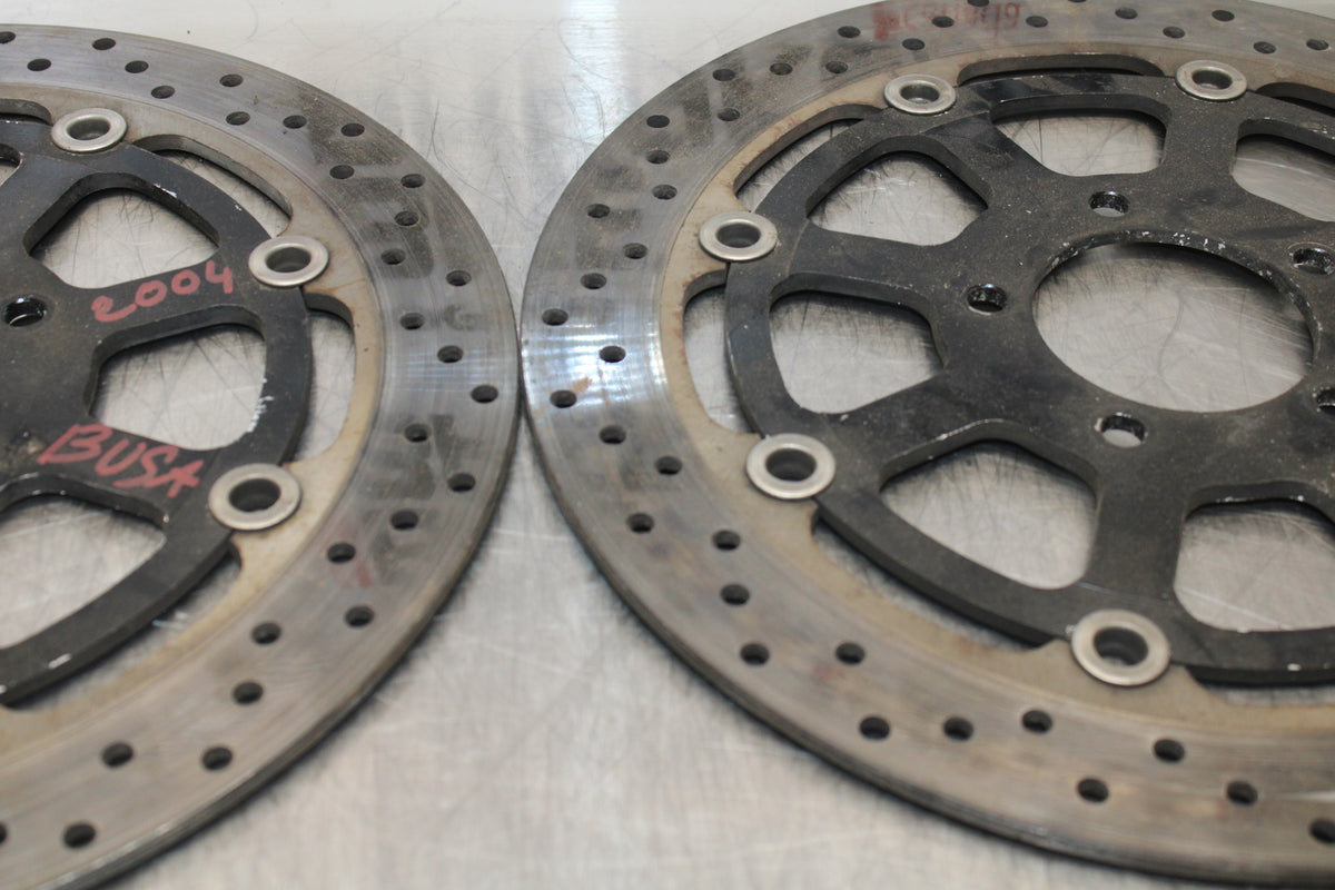 99-07 SUZUKI HAYABUSA GSX1300R FRONT LEFT RIGHT BRAKE ROTORS DISCS BB281