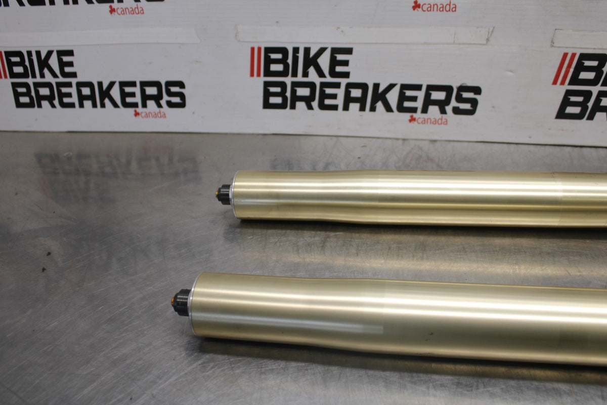 08-09 KAWASAKI NINJA ZX14R FRONT FORKS SHOCK SUSPENSION SET PAIR BB932