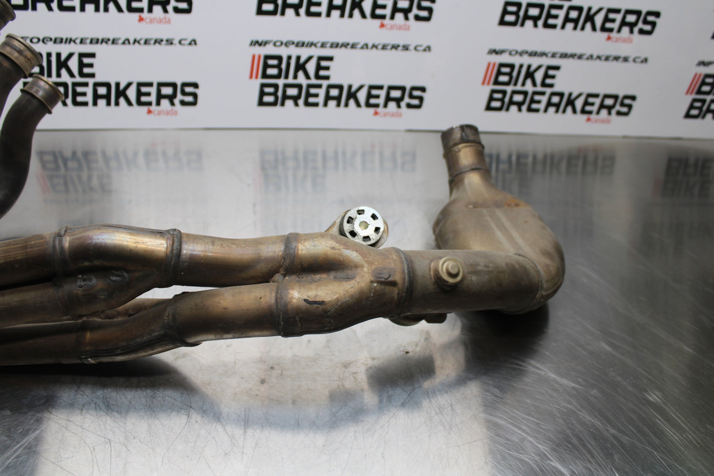 09 HONDA CBR600RR EXHAUST HEADER PIPES MANIFOLD BB760