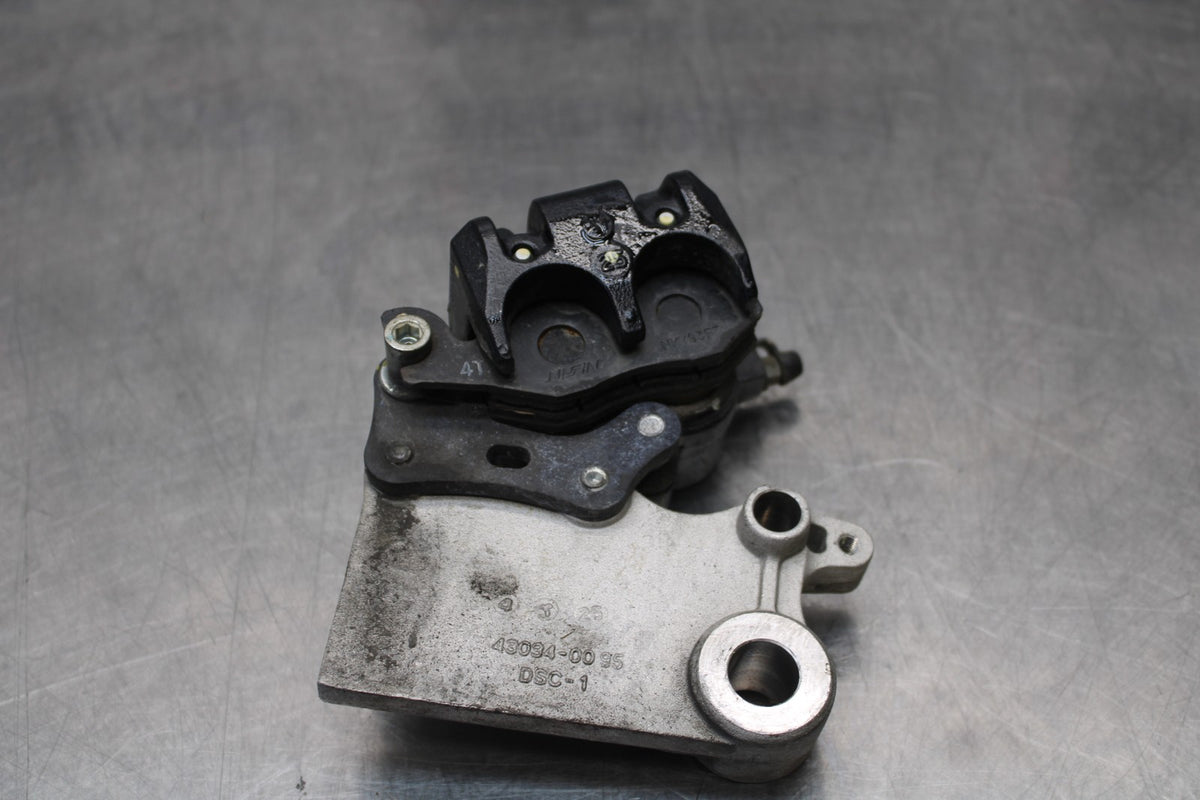 13-17 KAWASAKI NINJA 300 EX300 ABS REAR BACK BRAKE CALIPER W MOUNT BRACKET BB187