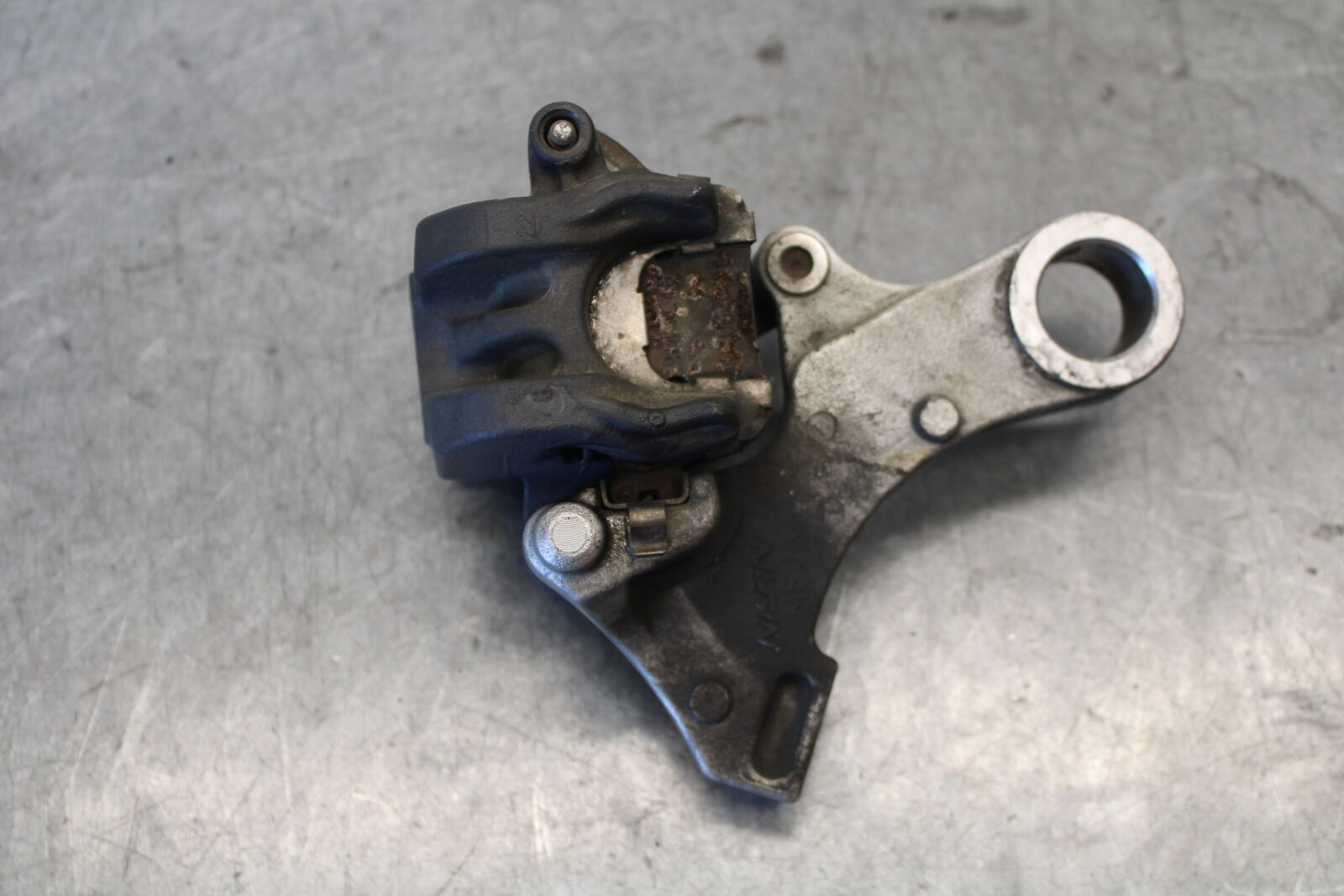 07-12 HONDA CBR600RR REAR BACK BRAKE CALIPER W MOUNT BRACKET