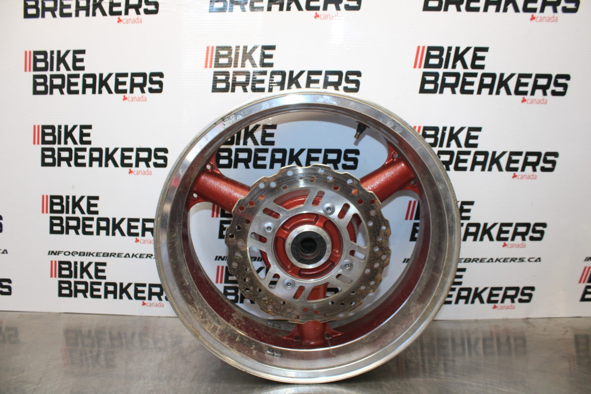 07 KAWASAKI Z1000 REAR WHEEL BACK RIM & ROTOR BB148