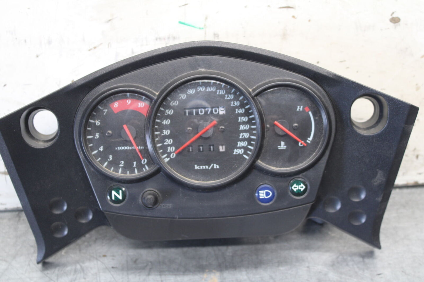 08-18 KAWASAKI KLR650 SPEEDO TACH GAUGE CLUSTER SPEEDOMETER TACHOMETER  BB707