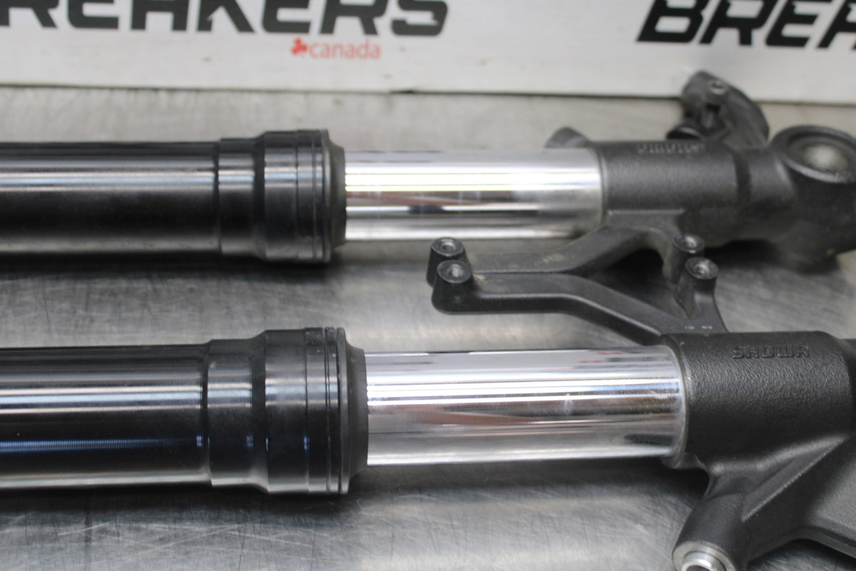 13-18 KAWASAKI NINJA ZX6R FRONT FORKS SHOCK SUSPENSION SET PAIR BB915