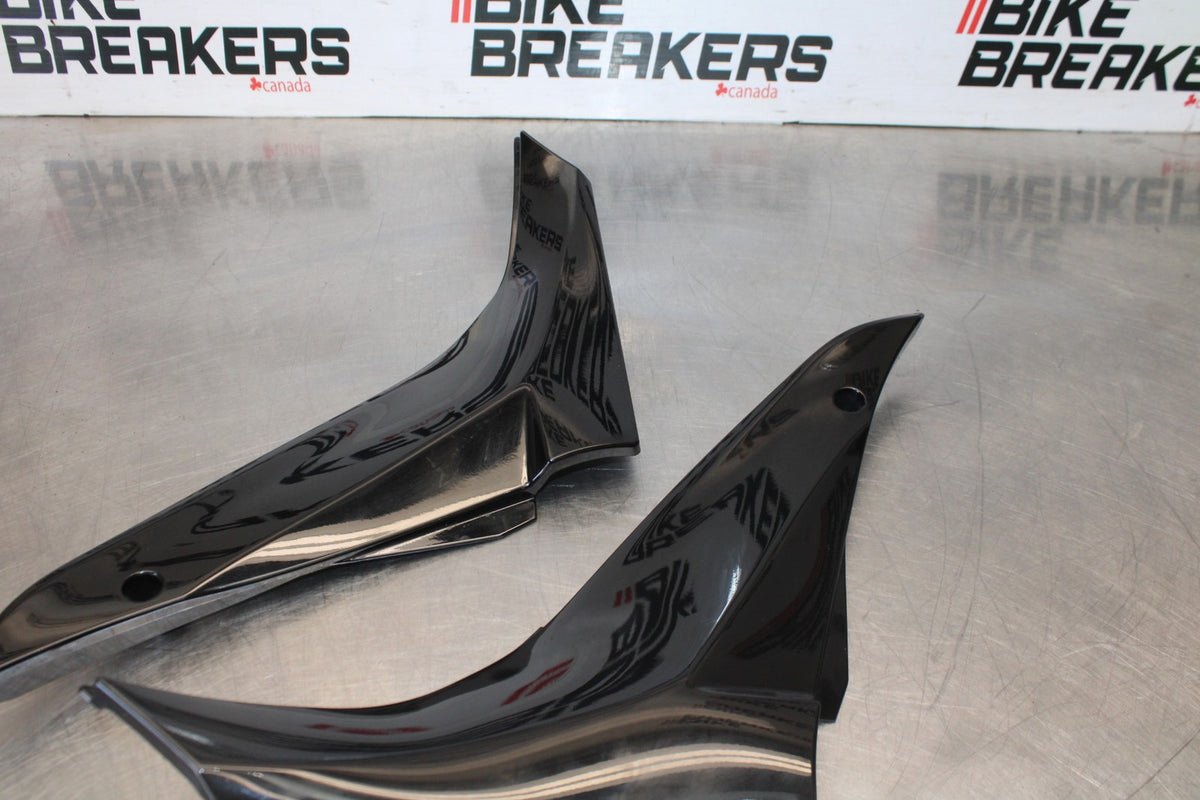 08 KAWASAKI NINJA ZX10R RIGHT LEFT FRONT SIDE SEAT PANELS COWLS FAIRINGS  BB902