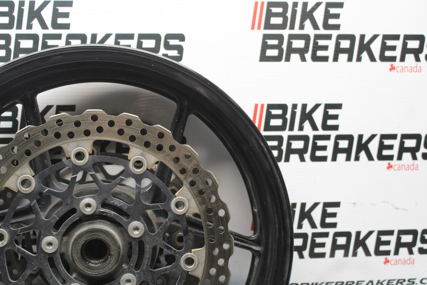 08 KAWASAKI NINJA ZX10R FRONT WHEEL FRONT RIM & ROTORS  BB201