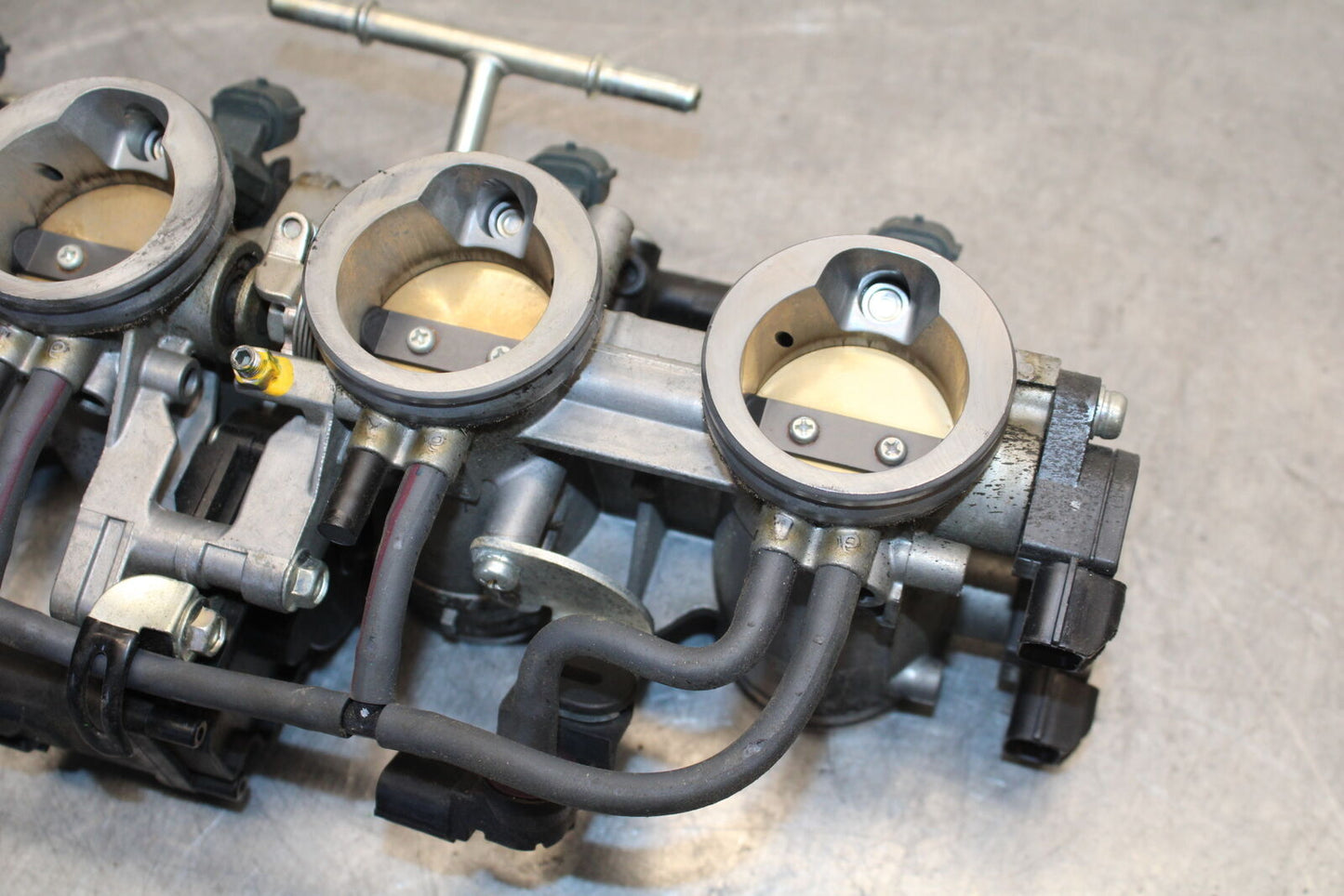 09-12 KAWASAKI NINJA ZX6R MAIN FUEL INJECTORS / THROTTLE BODIES 16163-0128 BB656