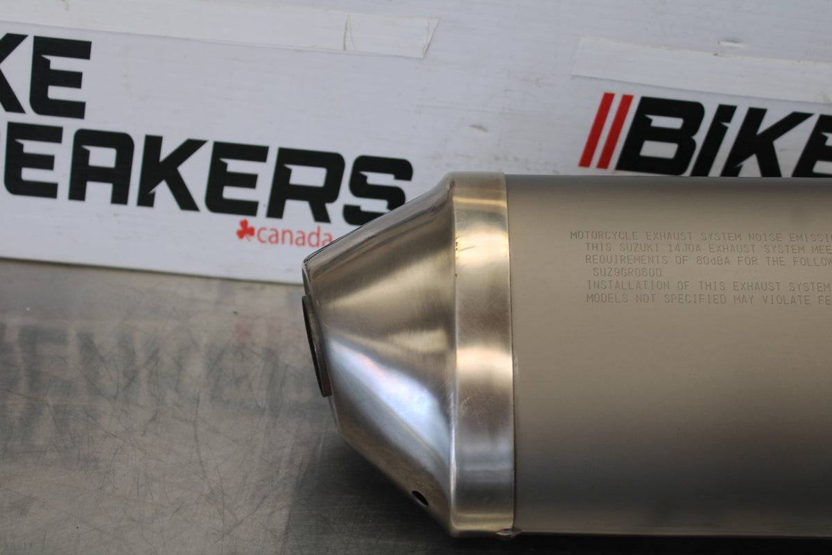 11-26 SUZUKI GSXR750 EXHAUST PIPE MUFFLER SLIP ON CAN SILENCER BB882